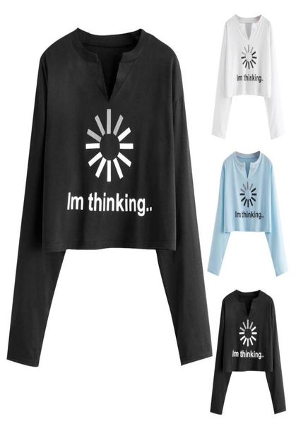 

women039s long sleeve sweatshirt pullover oneck solid color short blouse womens fashion clothing vestidos hoodies sweats8983074, Black