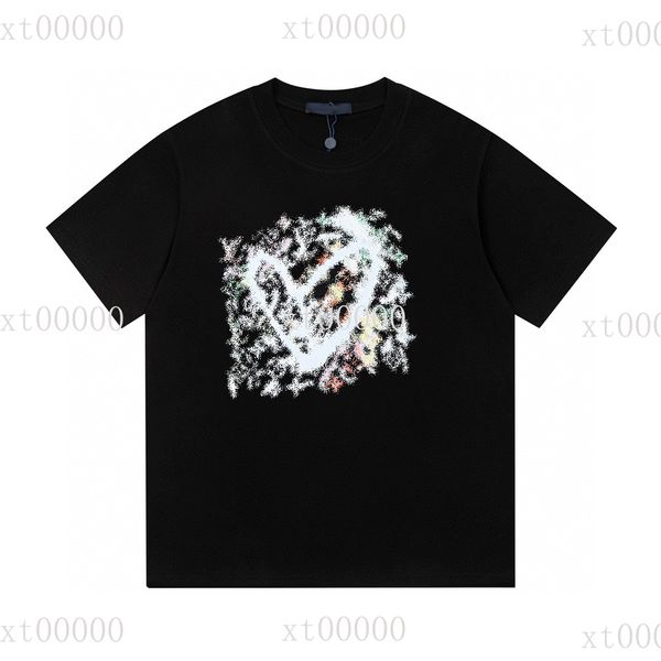 

22ss designer letter printed t shirts tee sweatshirt fashion high street short sleeves summer casual t-shirt breathable men women crew neck, Black;brown