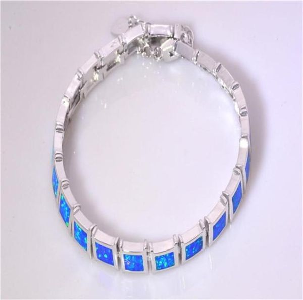 

whole retail fashion 7 0 inches fine white fire opal bracelet 925 silver plated jewelry for women bnt1522003228e5047357, Black