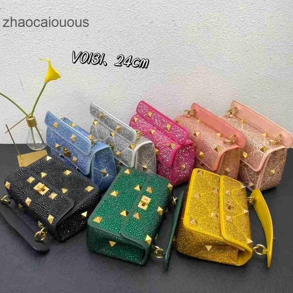 

handbag new rivet women bag designer handbag shiny crystal bags valentins luxury diamond embedding fashion handheld shoulder crossbody women