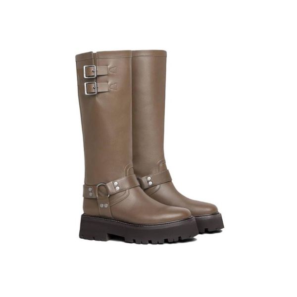 

casual shoes australia designer knight boots martin boot booties cowhide latest luxury gold f metal buckle decoration women shoes round toes, Black