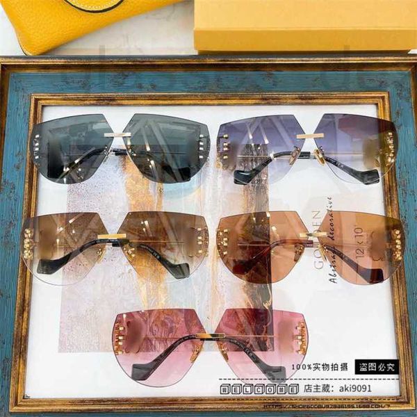 

sunglasses designer 23 new sunglasses frameless metal edge ins same style personalized lw40049u a9kq, White;black
