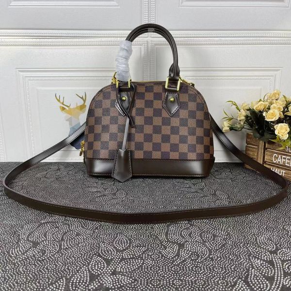 

handle mini shell tote bag luxury handbag leather clutch women's mens designer purses with shoulder strap crossbody travel city satchel