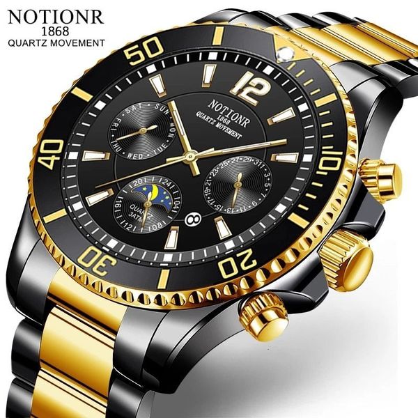 

wristwatches fashion mens watches for men sport waterproof stainless steel quartz watch luxury man business luminous clock relogio masculino, Slivery;brown