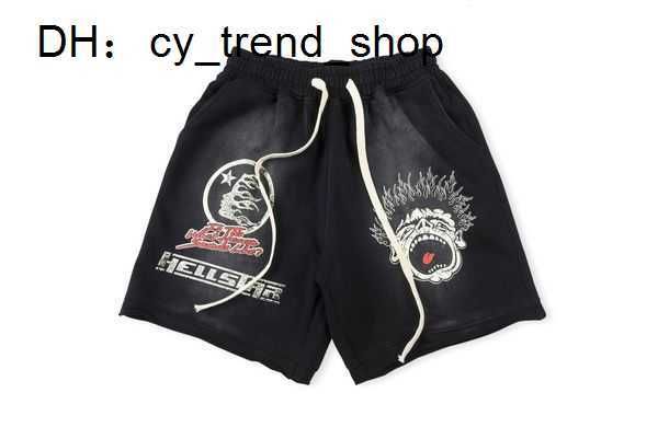 

men s shorts hellstar studios sounds like heaven tee ins retro for streetwear pants round neck short sleeve tshirt 230420 21, White;black