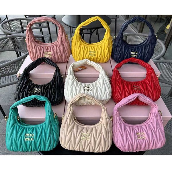

designer bags miu bag pleated dumpling fashion embroidered cloud handbag shoulder crossbody hobo handbag bowling bag hobo clutch 1qzp