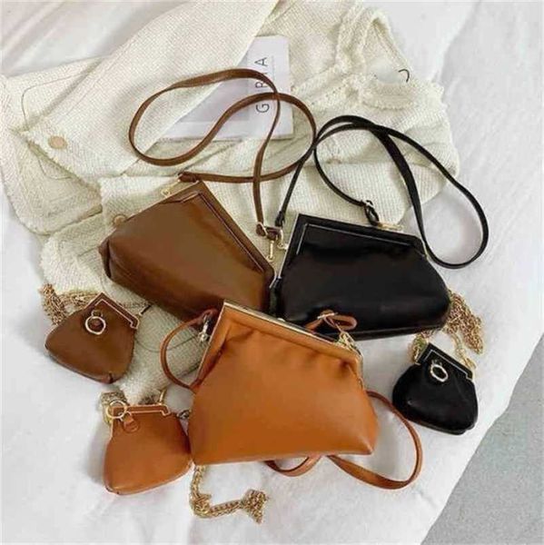 

designer luxury bags female clip popular mini messenger chain
