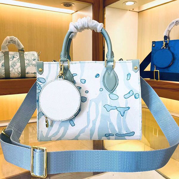 

women shopping bag cowhide pillow bag genuine leather shoulder purse gradient pink letter printing adjustable shoulder strap internal zipper