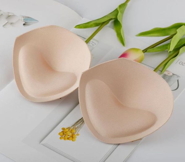 

flymokoii 10 pairslot woman dress bra pad sponge foam triangle inserts push up enhancer thick padding for bikini swimwear3408700, Black;white