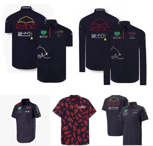 

new f1 racing short sleeve shirt summer team body shirt same style customized