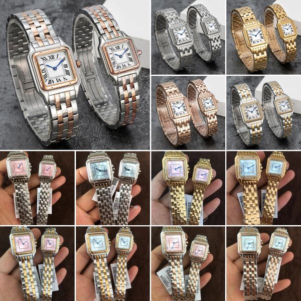 couple watches high quality imported stainless steel quartz ladies elegant noble diamond 27cm/22cm couple watch