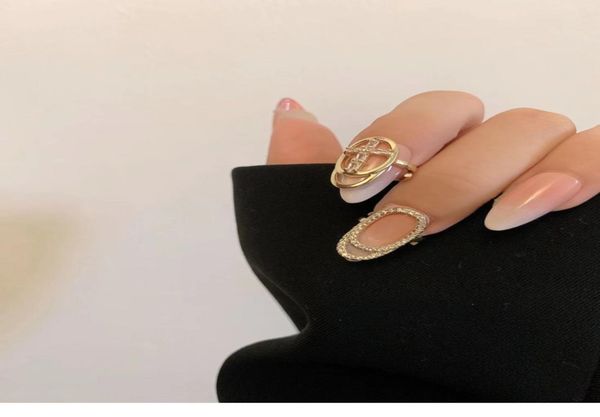 

ins cool wind high sense fingertip ring minority design nail female fashion personalized decoration women designer5726705, Silver