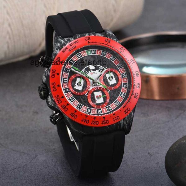 

wristwatches for men new mens watches six stitches all dial work quartz watch luxury brand chronograph clock rubber belt men fashion rol 2ks, Slivery;golden