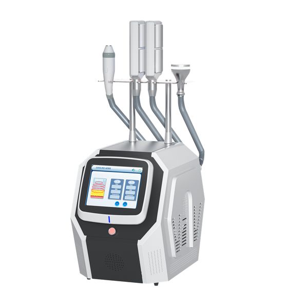 

4 in 1 cryo radiofrequency face and body criofrecuencia cryo t shock cryolipolysis plates slimming machine