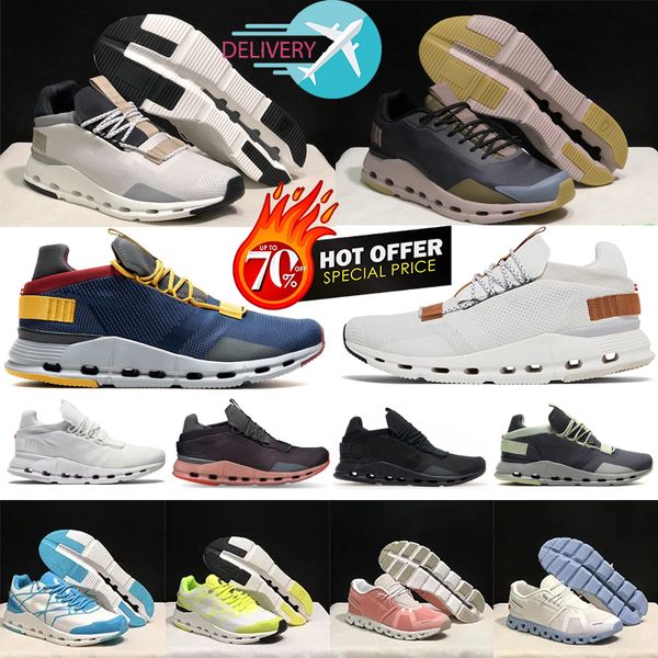 

on cloud nova 5 running shoes clouds oncloud cloudnova men women designer sneakers white pearl brown sand undyed black eclipse onclouds outd