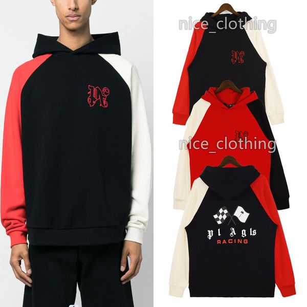 

mens designer hoody luxury hoodies brand palm hoody pullover sweatshirts angels sleeve hooded jumper mens womens fashion streetwear lovers, Black