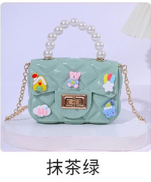 

2023 new handmade patch diy mini bag chain crossbody bag princess bag children's coin purse jelly bag 07