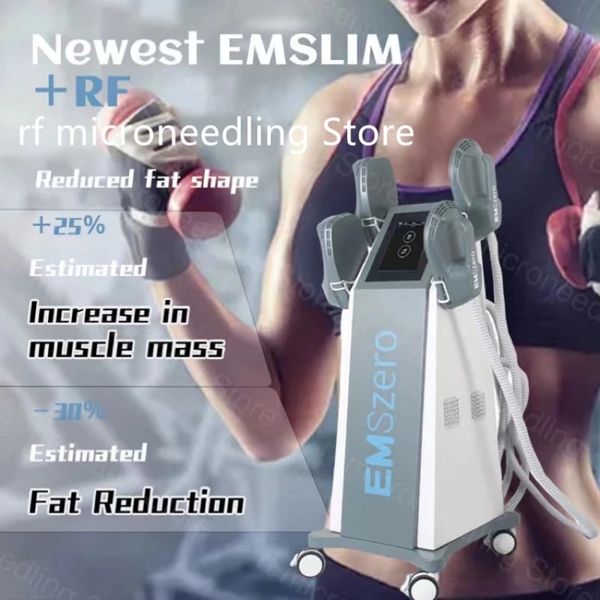 

dls emslim 13 tesla 5000w emszero muscle stimulation body shape and muscle sculpting with 2/4/5 handle and cushion