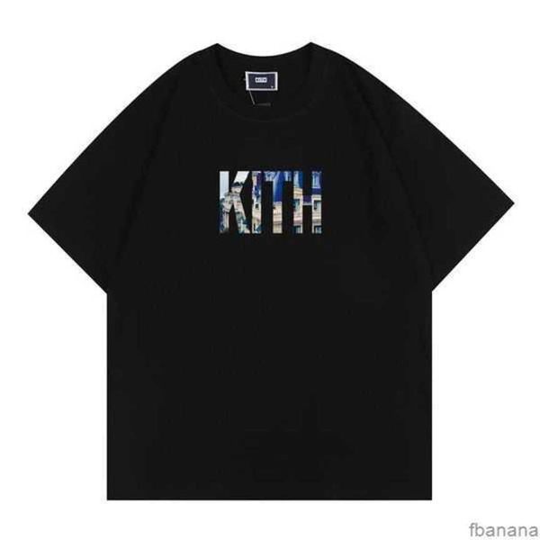 

kith summer designer t shirts men shirt mens short sleeved design brand fashion casual tees us size s-xxl exjn, White;black