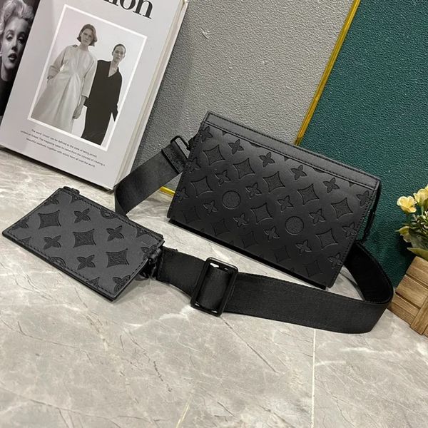 

designer bag 8a fashion shoulder bag vintage crossbody bag leather clutch bag men's and women's underarm bag embossment mailman ba