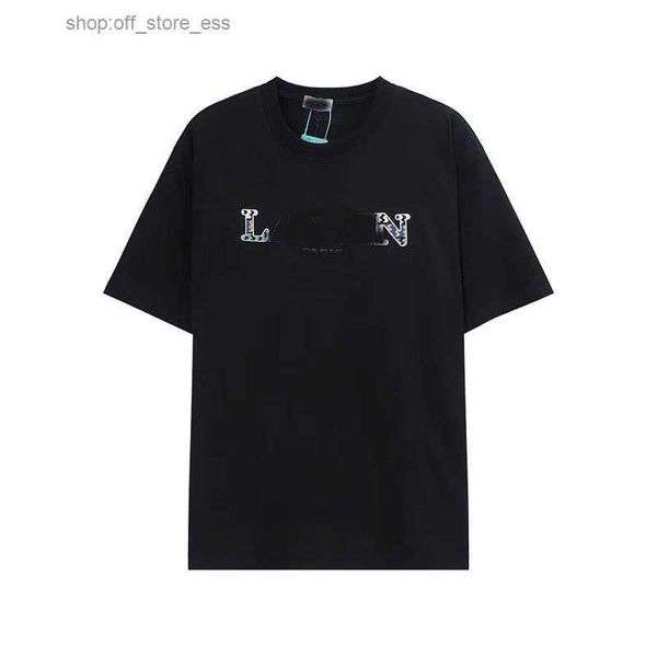 

2023 galleries t shirts lanvin shirt new cotton soft anti-wrinkle retro decorative printing letters casual student lovers short sleeve 21 ol, White;black