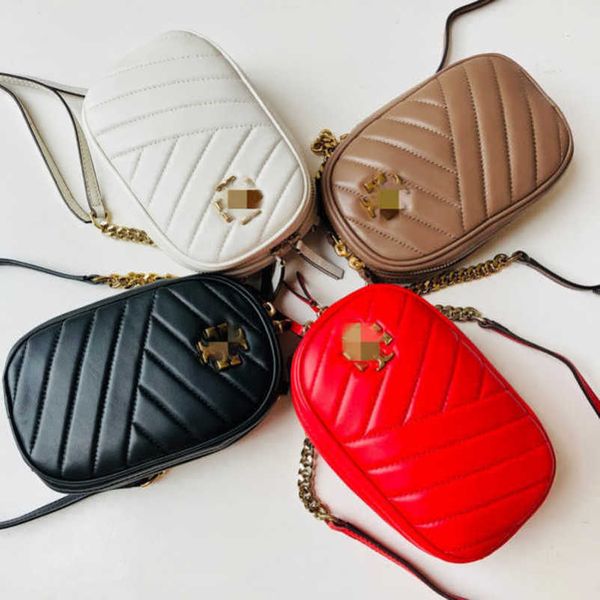 

2023 new luxury bags tb women's lambskin mobile phone chain strap single shoulder crossbody bag fashionable and simple