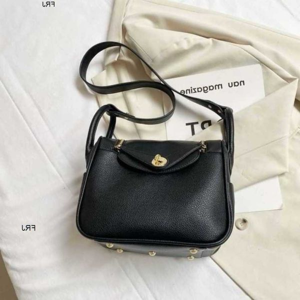 

designer lindys bags h ermes 2023 new litchi pattern texture doctor womens versatile one shoulder hand have frj nva2