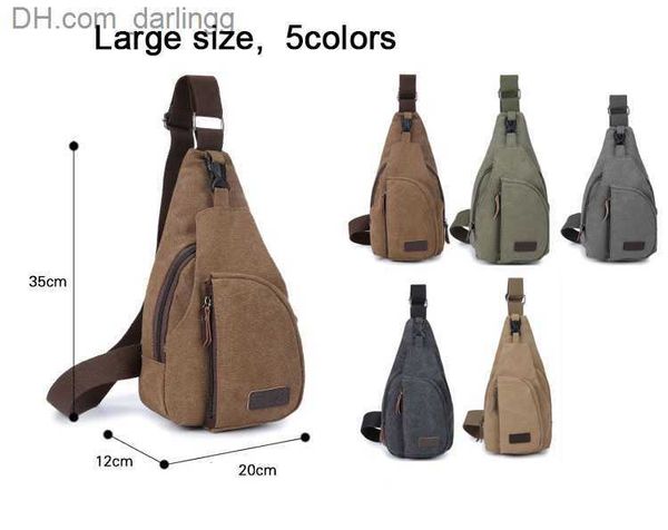 

outdoor bags men waist chest bag sports canvas men's multi-functional outdoor tide bag travel leisure shounder bag for crossbody z23072