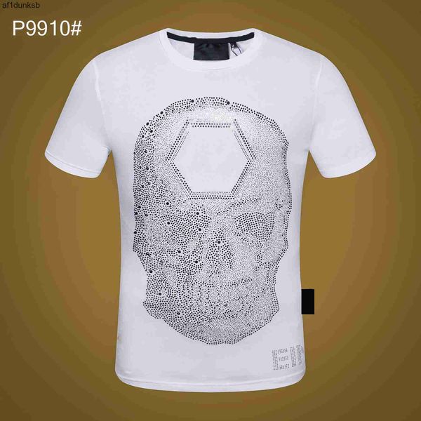 

bear philipps mens tshirts brown men designer plein brand bear skull diamond dollar t shirt short sleeve tee oneck skulls tshirt tees 17l64, White;black