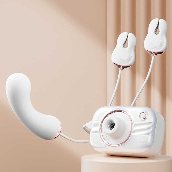 

xiangji app new mini portable jumping egg sucking strong shock breast clip toy for women