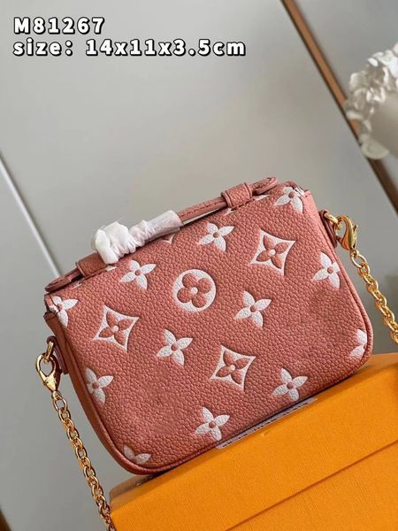 

m81267 m81268 new women's bag luxury cowhide printing shoulder bag handbag