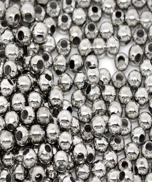 

1000pcs smooth ball spacer beads 3mm dia jewelry making findings whole8789899, Black