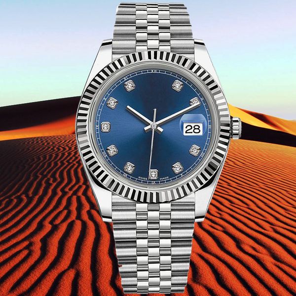 

luxury fashion watch quartz movement women's watch 28mm 31mm men's automatic mechanical watch 36mm 41mm sapphire luminous stainles, Slivery;brown