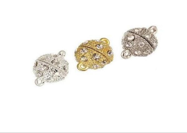 

10pcslot metal rhinestone bracelet necklace magnetic clasp hooks for diy jewelry gift craft ac00229866711895467