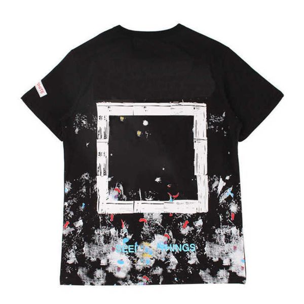 

classics men's luxuryoff t shirts brand offs t-shirts fashion back arrow x printd men women eur size tees couples white loose t-shirt, White;black