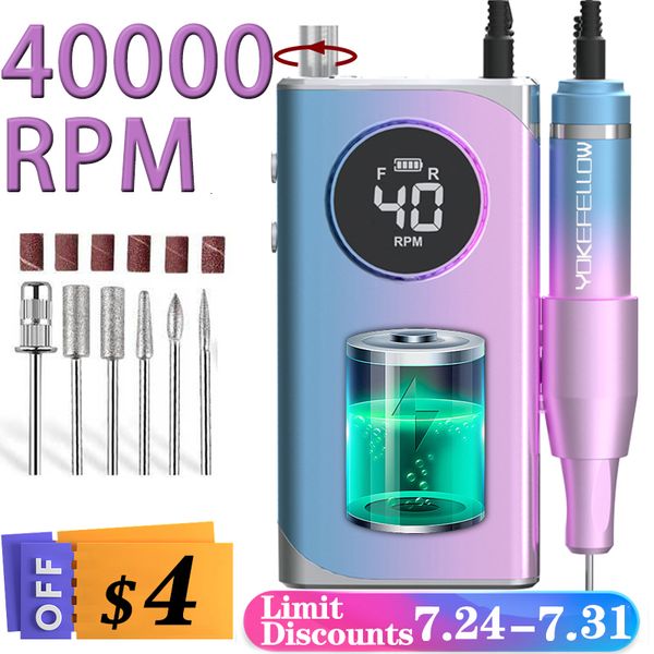 

nail manicure set 3500040000rpm electric nail drill machine for manicure professional nail lathe with lcd display rechargeable nail salon to