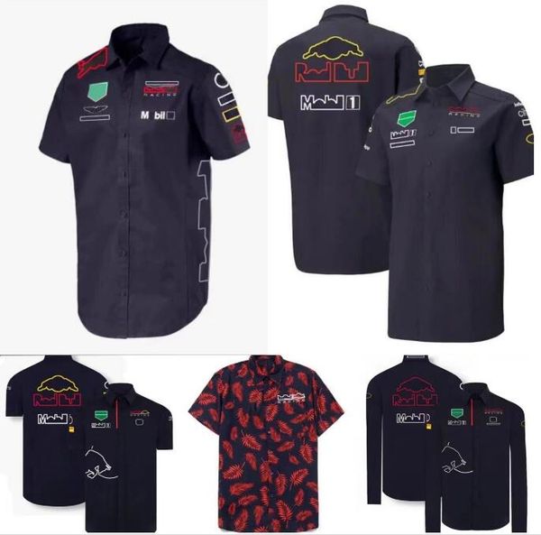 

new f1 race car body shirts summer team short sleeve shirts same style customized