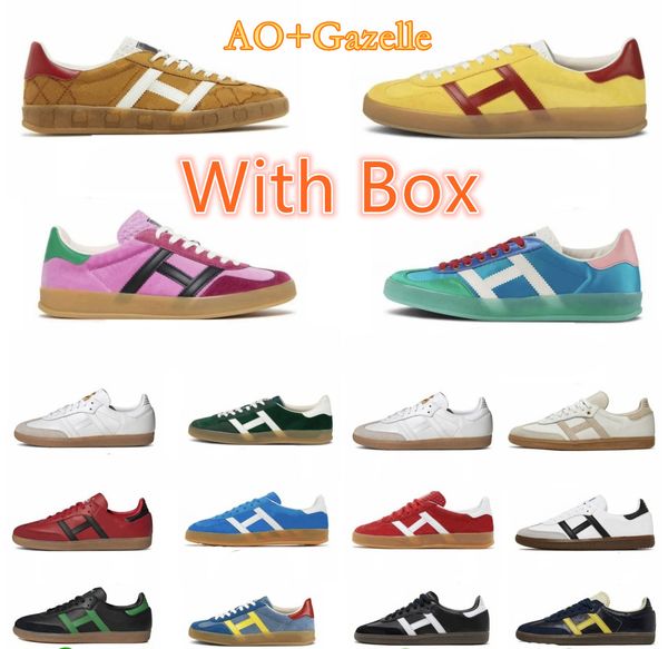 

shoes designer ao gazelle items vegan gum mexico light blue velvt breathable tennis eu36-45