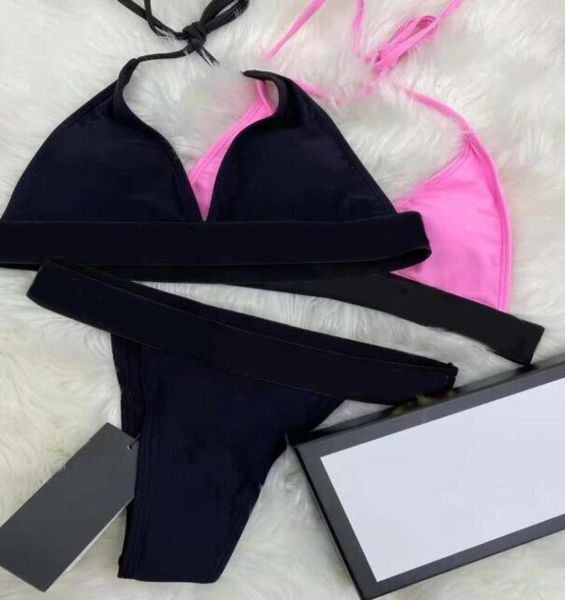 

summer designer bikini for women swimsuits fashion letters print swimwear lady twopieces bathing suits two colors sxl optio1115259