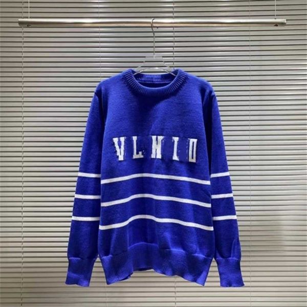 

2023 new designer sweater embroidered round neck knit shirt with slightly loose fitting silhouette and weaving process knitwear size s xxl l, White;black