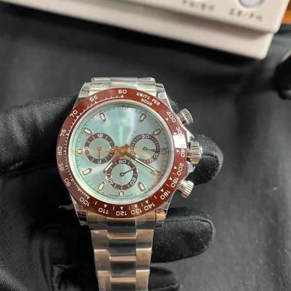 

selling bp maker 7750 movement chronograph 40mm r116506 mechanical automatic mens watch watches, Slivery;brown