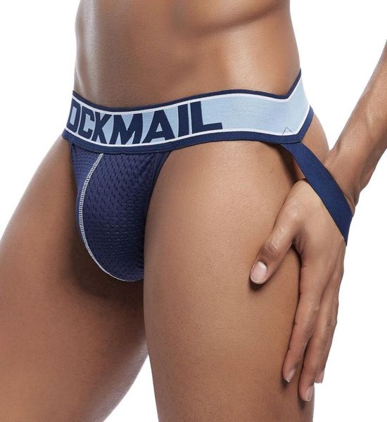 

blue jockmail gay underwear men transparent jockstrap string homme slip erotic homens mens thongs and g strings cueca ga5506379, Black;white