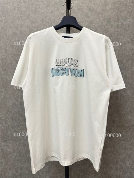 

23ss designer letter printed t shirts tee sweatshirt fashion high street short sleeves summer casual t-shirt breathable men women crew neck, Black;brown