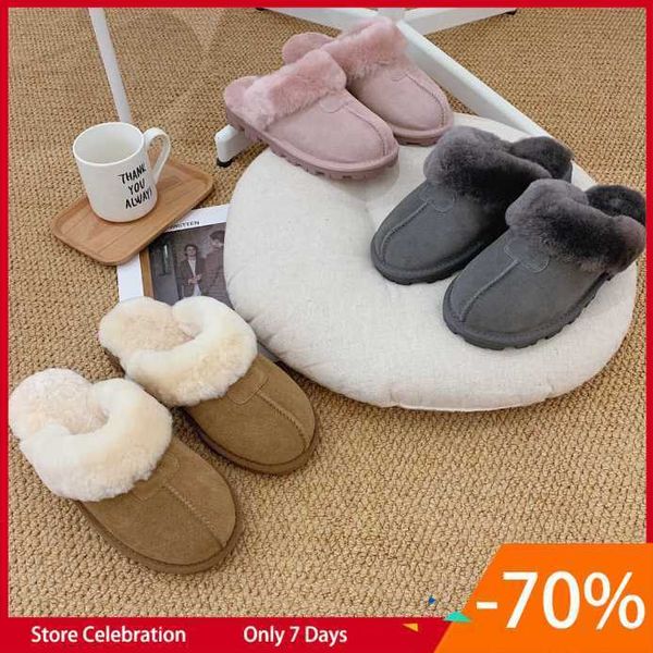 

boots womens tazz slippers fur slides classic ultra mini platform boot tasman slip-on les petites suede wool blend comfort winter designer d, Black