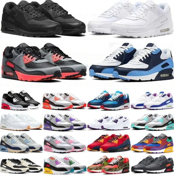 

classic max 90 mens running sports shoes air 90s triple white black red wolf grey polka dot infrared airs total orange laser blue hyper grap