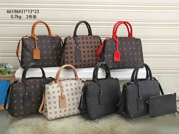 

tote bag designer bag wallet fashion totes leather messenger shoulder handbag women bags high capacity composite shopping bags old flower br