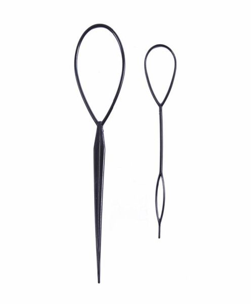 

2pcsset pull hair needle ponytail braider creator loop styling tail clip braid maker hairstyling diy hairdressing tools3718867, Brown
