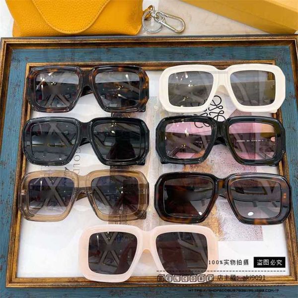 

sunglasses designer 2023 new big box ins same personalized lw40080 n9fl, White;black