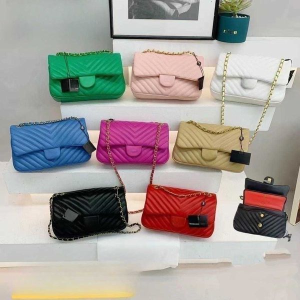

designer bag dinner classic sheepskin diamond chain v-grain leather one shoulder messenger small fragrant women's