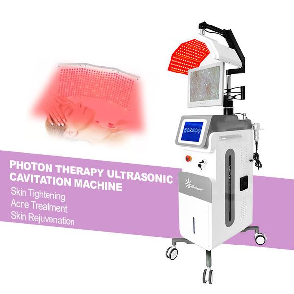 

clinical 10 in 1 7 colors led pdt treatment machine hair detection scalp spa skin care machine skin management machine skin lightening white